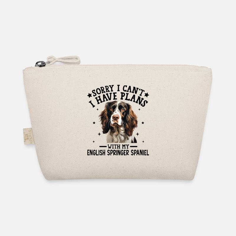 Elegantes Springer Spaniel Portrait Design Bio-Täschchen