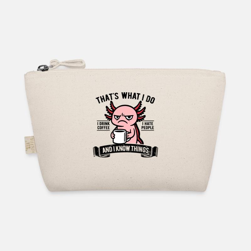 I drink coffee, I hate people and I know things Bio-Täschchen