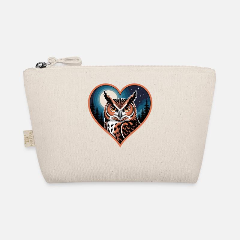 Owl dream in the moonlight Organic Pouch