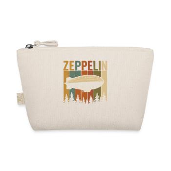 Zeppelin Retro Luftschiff Design - Bio-Täschchen - Natur - Vorne