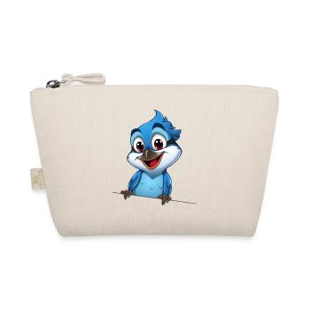 Oiseau bleu joueur aux grands yeux - Trousse biologique - nature - Devant