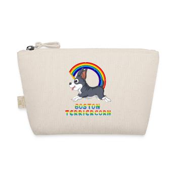 Conception ludique de licorne Boston Terrier - Trousse biologique - nature - Devant