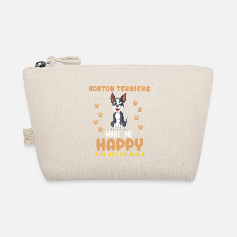 Boston Terrier Happy Meme Design Organic Pouch