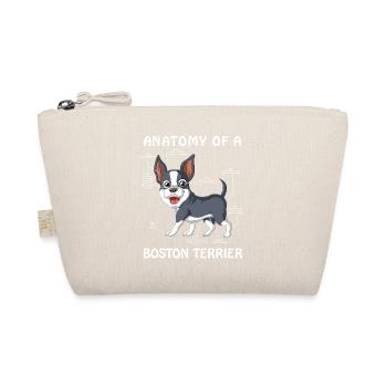 Anatomy Of A Boston Terrier Dog cute pet - Organic Pouch - nature - Front