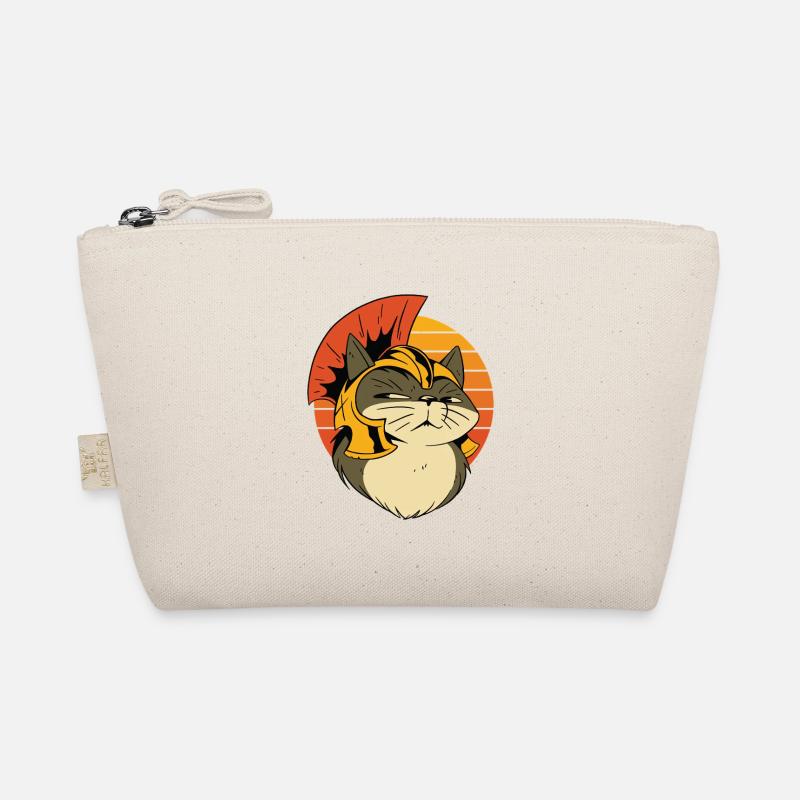 Roman Gladiator Cat Illustration Organic Pouch