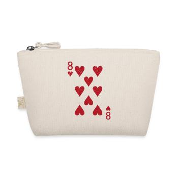 Cartes Coeur Huit Skat Poker Doppelkopf - Trousse biologique - nature - Devant