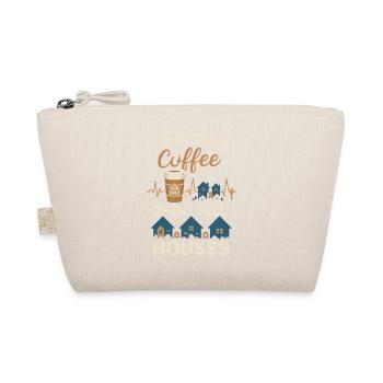 Erst trinke ich Kaffee, dann verkaufe ich Häuser - Bio-Täschchen - Natur - Vorne