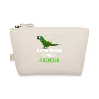 If you speak we repeat white parrots - Organic Pouch - nature - Front