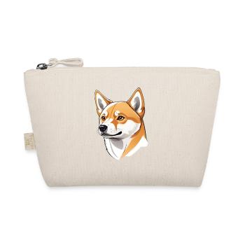 Portrait de chien Shiba Inu en illustration numérique - Trousse biologique - nature - Devant