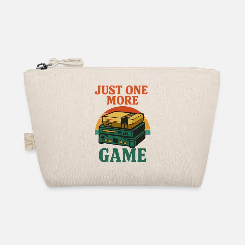 Retro Gaming Stack Illustration Bio-Täschchen