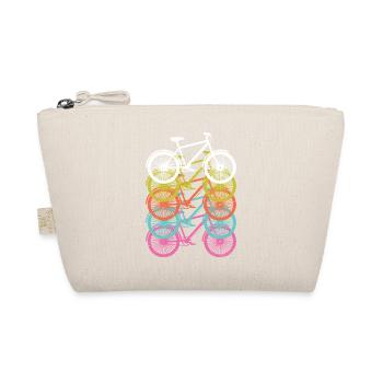 Cycling Retro Vintage - Organic Pouch - nature - Front