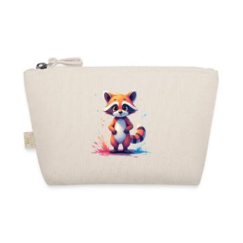 Motif de raton laveur mignon avec des touches de couleur - Trousse biologique - nature - Devant