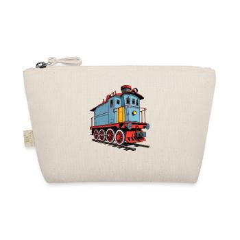 Illustration d'une locomotive à vapeur rétro - Trousse biologique - nature - Devant