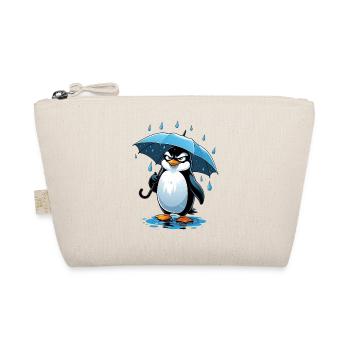 Scattering penguin with umbrella - Organic Pouch - nature - Front