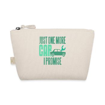Just One More Car Funny Auto Collector Quote - Organic Pouch - nature - Front