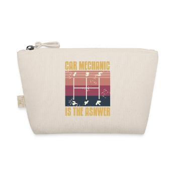 Car Mechanic Is the Answer Manual Gear Humor - Organic Pouch - nature - Front