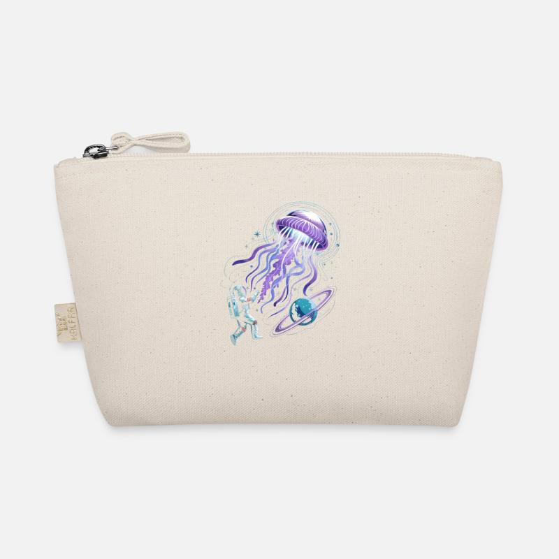 Space adventure with astronaut and jellyfish Organic Pouch