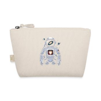 Weltraumherz Astronaut Design - Bio-Täschchen - Natur - Vorne