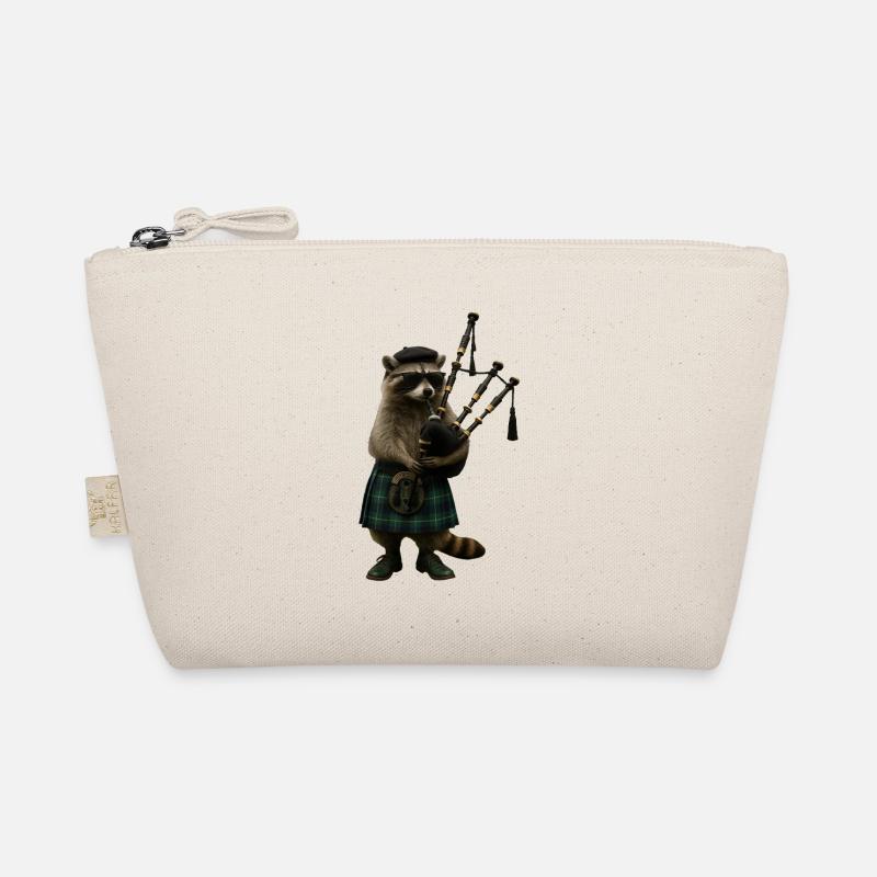 Waschbär Dudelsack Bio-Täschchen