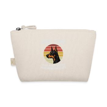 Dobermann Pinscher Humor T-Shirt - Bio-Täschchen - Natur - Vorne