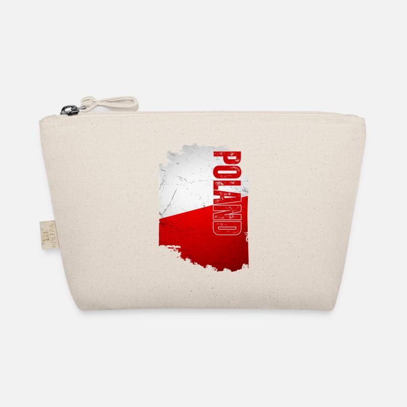 Drapeau polonais, grunge vintage Trousse biologique