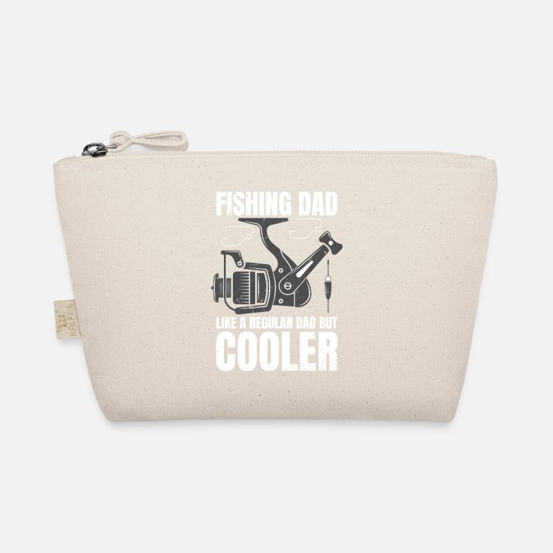 Fishing Dad Retro Vintage Father's day - Bio-Täschchen - Natur