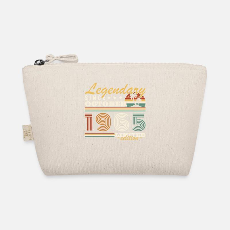 October 1965 Vinatge Retro Birthday Gift Organic Pouch