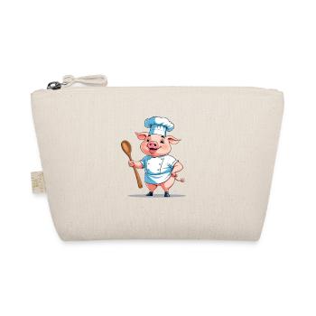 Cooking Pig Chef - Organic Pouch - nature - Front