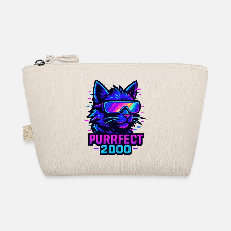 Neon Katze Purrfect 2000 Design Bio-Täschchen