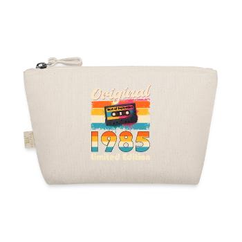 40th Birthday Cassette September Vintage 1985 - Organic Pouch - nature - Front