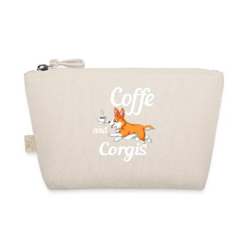 Corgi et café – Ambiance matinale chaleureuse - Trousse biologique - nature - Devant