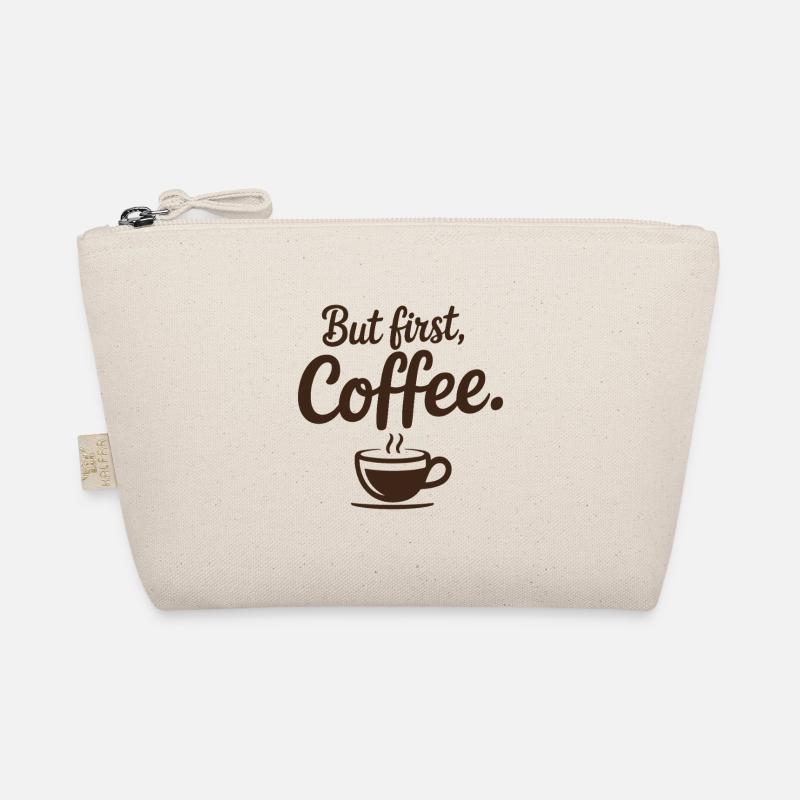But First Coffee Kaffee Spruch für Morgenmuffel Bio-Täschchen