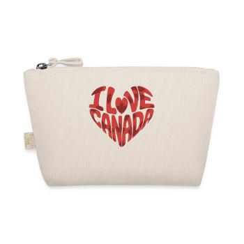 Heart with love for Canada - Organic Pouch - nature - Front