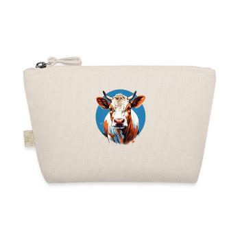 Expressive cow portrait in modern art - Organic Pouch - nature - Front