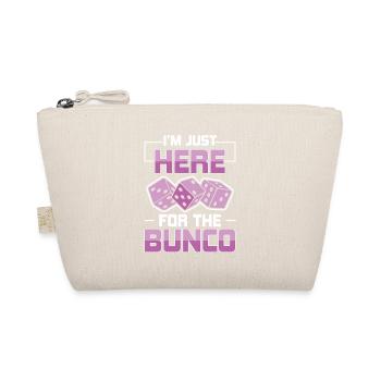 Just Here For Bunco Dice Game Night - Organic Pouch - nature - Front