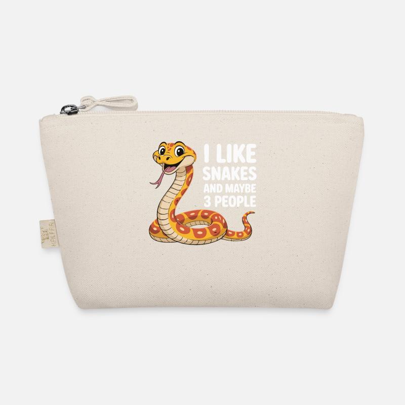 I Like Snakes – Funny Snake Motif Organic Pouch