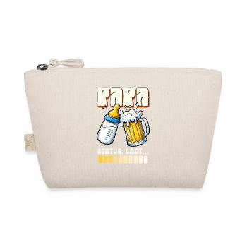 Expectant father DAD STATUS LOADING Funny - Organic Pouch - nature - Front