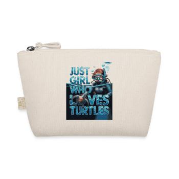Just a Girl Who Loves Scuba Diving - Bio-Täschchen - Natur - Vorne
