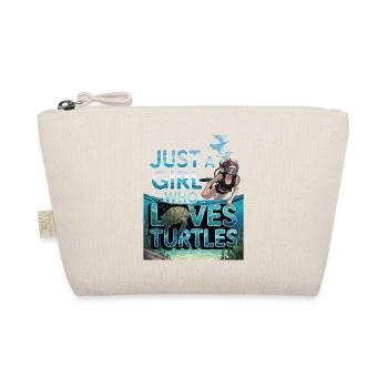 Just a Girl Who Loves Scuba Diving - Bio-Täschchen - Natur - Vorne