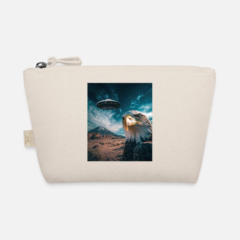 Eagle Selfie UFO Organic Pouch