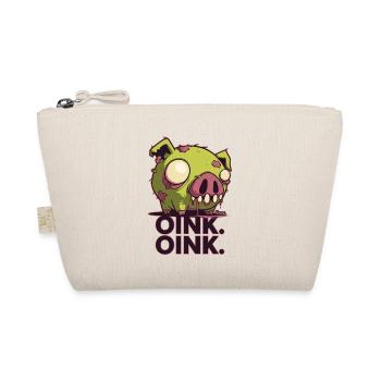Conception de dessin animé de cochon zombie effrayant - Trousse biologique - nature - Devant