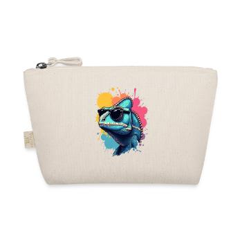 Caméléon cool avec lunettes de soleil - Trousse biologique - nature - Devant