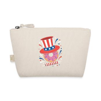 Donut Sprinkle Patriotic Independence Day 4th of - Organic Pouch - nature - Front