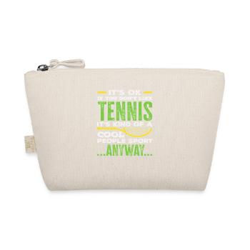 Tennis players: Tennis for cool people - Organic Pouch - nature - Front
