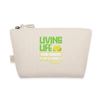 Tennis Player Life Life One Serve - Organic Pouch - nature - Front