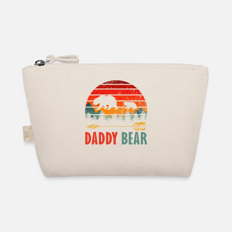 Papa Ours Forêt Sauvage Coucher de Soleil Design Trousse biologique