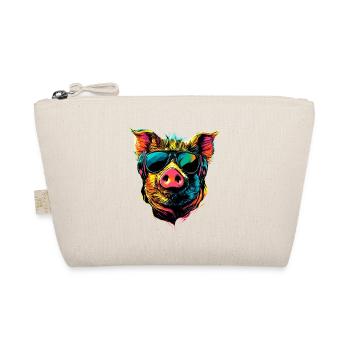 Pig Domestic Pig Sow Pigs Love Piggy - Organic Pouch - nature - Front