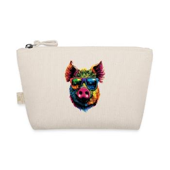 Pig Domestic Pig Sow Pigs Love Piggy - Organic Pouch - nature - Front
