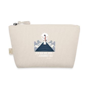 Jesus shows the way Christian faith saying - Organic Pouch - nature - Front
