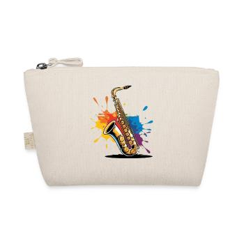 Expressionist saxophone art print - Organic Pouch - nature - Front